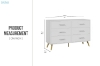 Picture of ELARA 6-Drawer Dresser/Storage Cabinet (White)