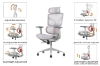 Picture of NEXEN Pro High Back Office Chair with Adjustable Headrest, Lumbar Support, 3D Armrests and Seat Slider