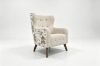 Picture of LUNORA Beige Accent Armchair/Sofa Chair with Floral Outer Back