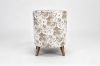 Picture of LUNORA Beige Accent Armchair/Sofa Chair with Floral Outer Back