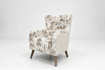 Picture of LUNORA Beige Accent Armchair/Sofa Chair with Floral Inner Seat