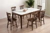 Picture of HARU Solid Wood Dining table with Sintered Stone Top  - 63"