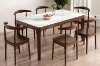 Picture of HARU Solid Wood Dining table with Sintered Stone Top  - 63"