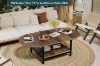 Picture of MORPH Expandable Coffee Table with Storage Shelf (Brown)
