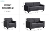 Picture of HERBERT Corduroy Sofa Range (Grey) - 2 Seater (Loveseat)