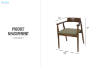 Picture of RIKA Solid Wood Dining Armchair - 2 Chairs in 1 Carton
