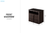 Picture of BRENOR Nightstand with AC Outlets, USB & Type-C Charging Ports
