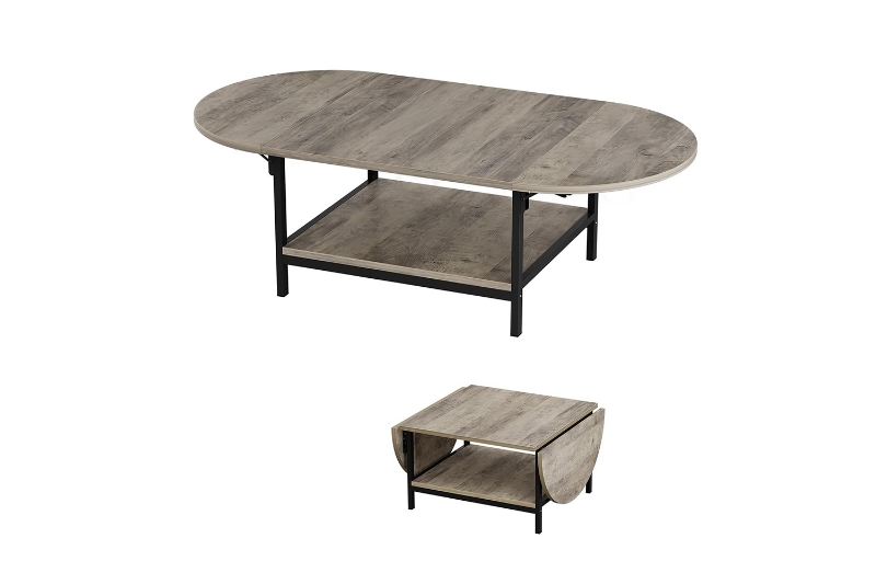 Picture of MORPH Expandable Coffee Table with Storage Shelf (Grey)