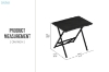 Picture of NORIX 31.5" Height Adjustable Foldable Office Desk with Adjustable Top Shelf (Black)