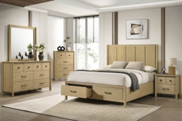 Picture of BECKETT 3PC/4PC/5PC Bedroom Combo Set in Queen/Eastern King Size