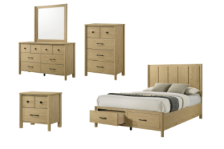 Picture of BECKETT Bedroom Combo Set - 5PC Eastern King Size