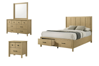 Picture of BECKETT Bedroom Combo Set - 4PC Queen Size