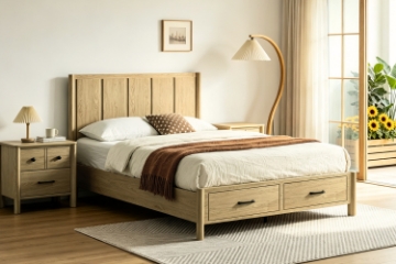 Picture of BECKETT Bed Frame with Storage Drawers in Queen/Eastern King Size