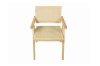Picture of CHANDIGARH Solid Wood Replica Armchair (Natural) - Each