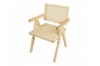 Picture of CHANDIGARH Solid Wood Replica Armchair (Natural) - Each