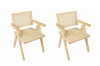 Picture of CHANDIGARH Solid Wood Replica Armchair (Natural) - Each
