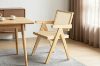 Picture of CHANDIGARH Solid Wood Replica Armchair (Natural) - 2 Chairs in 1 Carton
