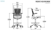 Picture of AERIS Mid Back Automatic Gliding Multifunctional Office Chair with Adjustable Foot Ring