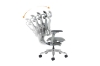 Picture of NEXO High Back Office Chair with Adjustable Headrest & Backrest, 8D Armrests and Seat Slider