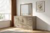 Picture of ELBRIM 6-Drawer Dresser with Mirror