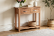 Picture of NEWLAND 2-Drawer Solid Oak Console Table