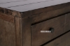 Picture of [FLOOR MODEL CLEARANCE] HEMSWORTH Solid Timber 9-Drawer Dresser With Mirror (Dark Grey) 