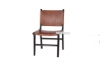 Picture of [FLOOR MODEL CLEARANCE] EUROPA Solid Teak Wood Chair (Genuine Cowhide) 