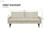 Picture of [FLOOR MODEL CLEARANCE] ATAMAN 3 Seater Sofa (Beige)