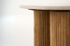 Picture of [FLOOR MODEL CLEARANCE] BLIX D19.5" Mango Wood Round Side Table with Marble Top