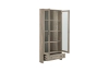 Picture of [FLOOR MODEL CLEARANCE] OTLEY Accent Corner Display Cabinet (Gray) 