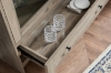 Picture of [FLOOR MODEL CLEARANCE] OTLEY Accent Corner Display Cabinet (Gray) 