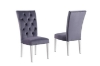 Picture of [FLOOR MODEL CLEARANCE]PHILIPE Velvet Dining Chair (Gray)