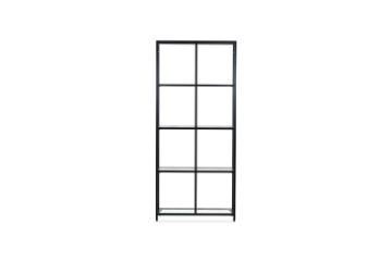 Picture of [FLOOR MODEL CLEARANCE]STARK Steel Frame 70.8"x31.4" Glass Display Shelf (Black) 