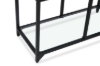 Picture of [FLOOR MODEL CLEARANCE]STARK Steel Frame 31.4"x70.8" Glass Display Shelf (Black)