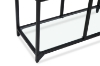 Picture of [FLOOR MODEL CLEARANCE]STARK Steel Frame 70.8"x31.4" Glass Display Shelf (Black) 