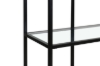 Picture of [FLOOR MODEL CLEARANCE]STARK Steel Frame 31.4"x70.8" Glass Display Shelf (Black)