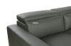 Picture of [FLOOR MODEL CLEARANCE]CHERADI Sectional Sofa in 100% Top Leather (Grey) - Facing Left 