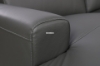 Picture of [FLOOR MODEL CLEARANCE]CHERADI Sectional Sofa in 100% Top Leather (Grey) - Facing Left 