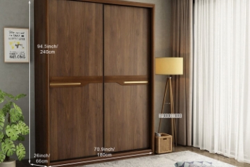 Picture of [FLOOR MODEL CLEARANCE] BERLIN BIG SLIDING DOOR WARDROBE WITH INTERNAL STORAGE SYSTEM