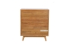 Picture of [FLOOR MODEL CLEARANCE]RETRO Oak 4-Drawer Chest (Maple Color) 