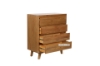 Picture of [FLOOR MODEL CLEARANCE]RETRO Oak 4-Drawer Chest (Maple Color) 