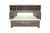 Picture of [FLOOR MODEL CLEARANCE] AGILENT  Queen Size Storage BedBed Frame with Built in Shelves 