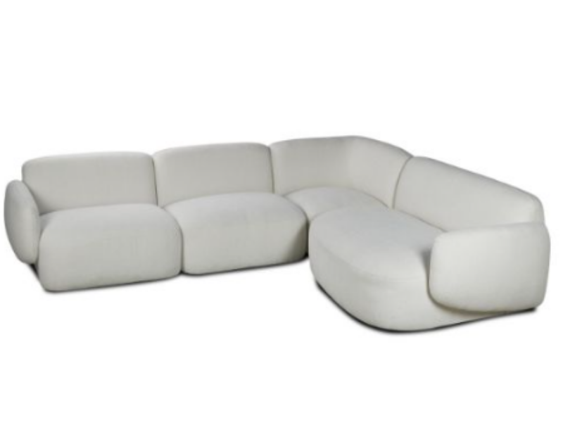Picture of [FLOOR MODEL CLEARANCE]SUMMIT Fabric Modular Sofa Range - 4PC Sectional Chaise Set 