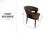 Picture of KALEM  Dining Chair (Dark Brown) - Each
