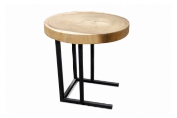 Picture of NATURA Mungur Wood Round Side Table