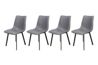Picture of WESTIN Dining Chair (Grey) - 4 Chairs in 1 Carton