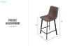 Picture of WESTIN Bar Stool with Footrest - Each