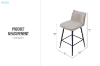 Picture of MIA Bar Stool with Footrest
