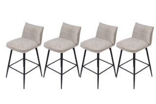 Picture of MIA Bar Stool with Footrest - 4 Chairs in 1 Carton