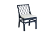 Picture of BRIGHTON Teak Wood & Rattan Dining Chair (Navy Blue)